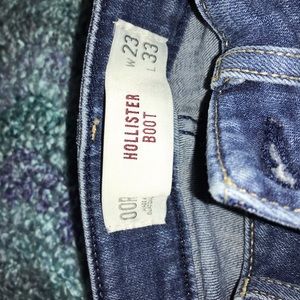 Hollister Bootcut Jeans 00R dark wash inseam 33